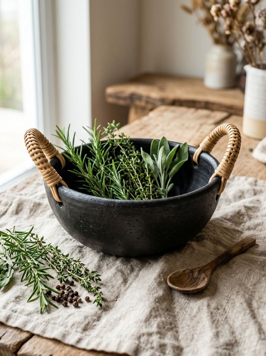 Longpi Manipur Black-Stone Pottery Wealth Bowl (GI)