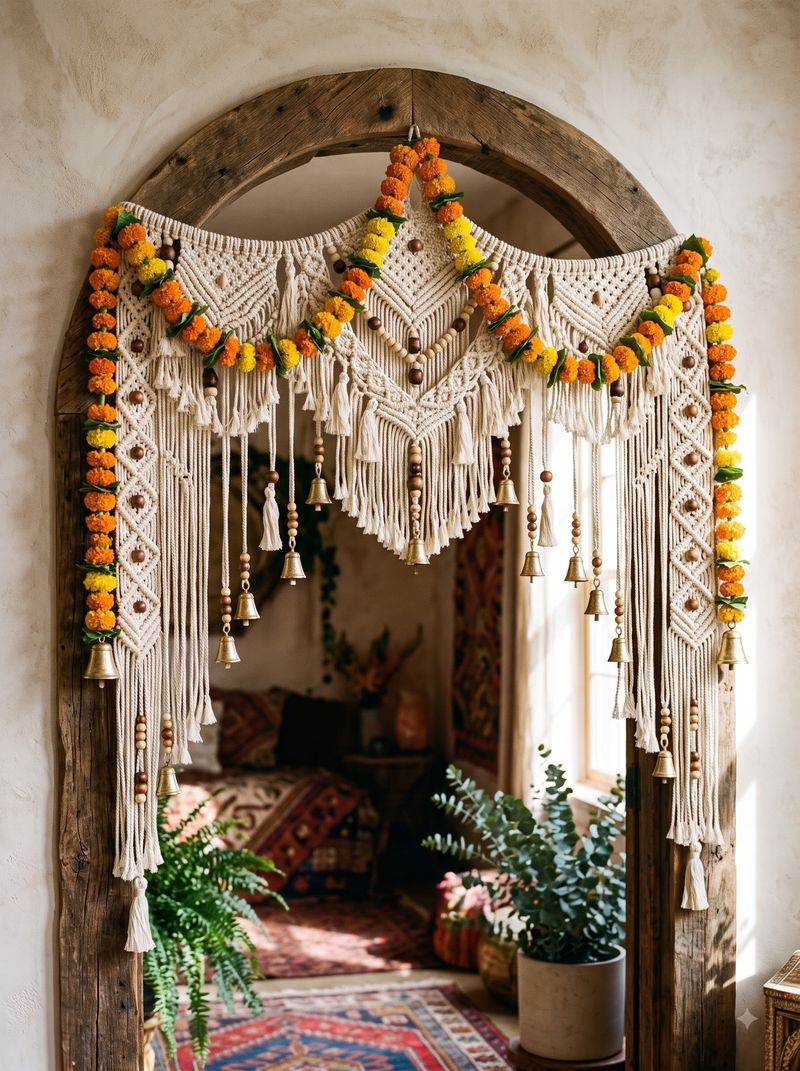 Handmade Macrame Toran / Door Hanging (Boho)